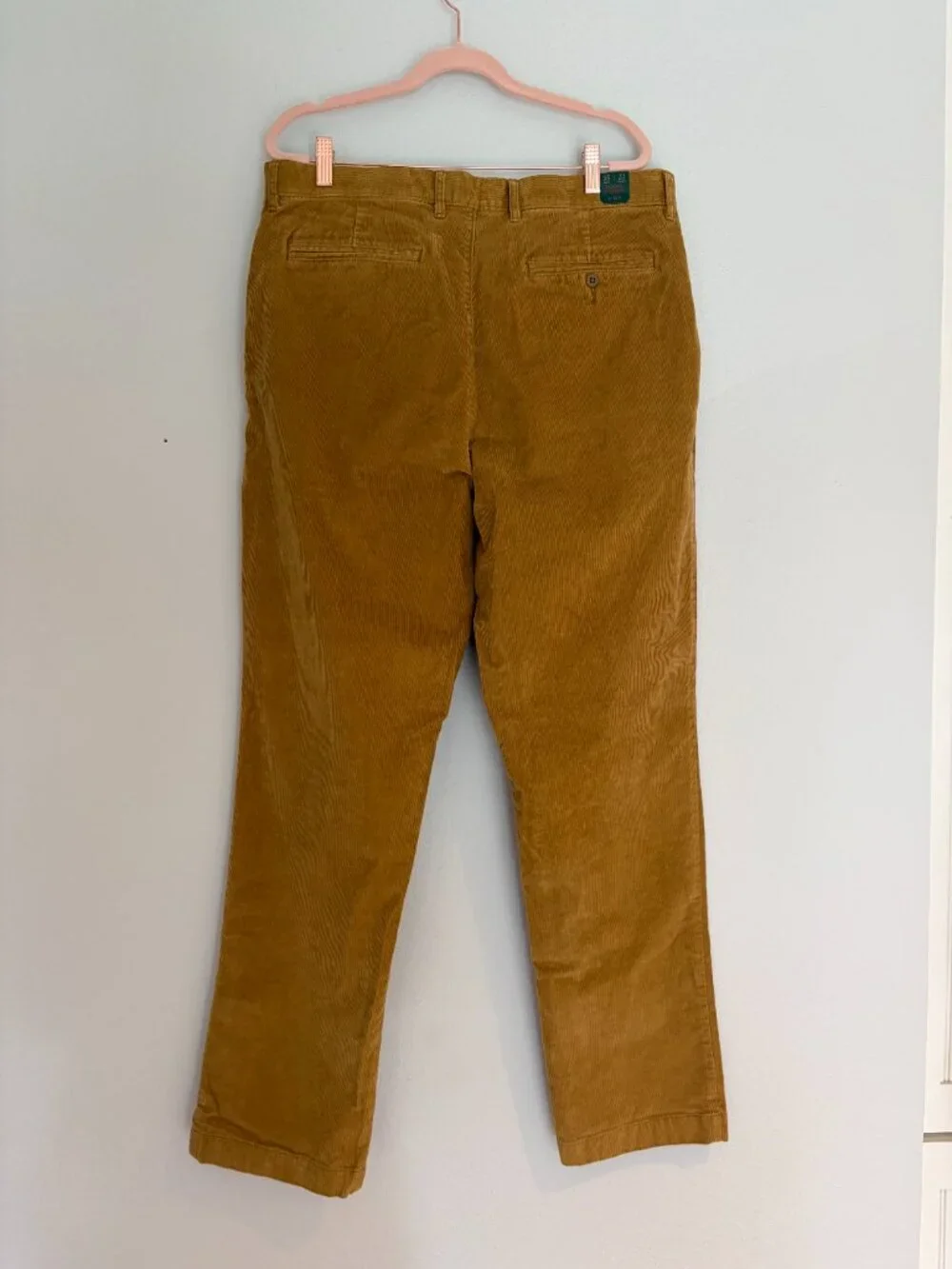 J.Crew | Mustard/Golden Brown Corduroy Broken-In Straight Cotton Pants 35x32 NWT